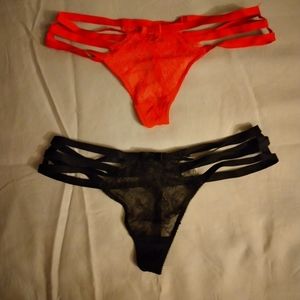 Victoria's secret strappy thong bundle SM